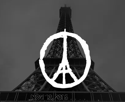 Peace for Paris by London based French illustrator Jean Jullien's
